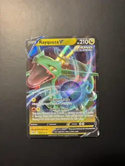 Pokemon Rayquaza V 100/159 Crown Zenith Ultra Rare Near Mint - Image 1