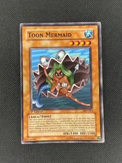 Yugioh - Toon Mermaid - 1st Edition Card - 65458948 - Konami - SDP-023 - Image 1