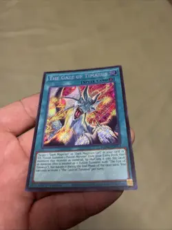 Yu-Gi-Oh The Gaze of Timaeus Secret Rare 1st Edition Mint MZMU - Image 1