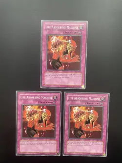 Yugioh Life Absorbing Machine LOD-012 1st Edition Common LP/MP X3 - Image 1