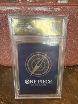 🔥 Monkey D Luffy OP04-090 Super Rare One Piece Graded PCG PRISTINE 10 - Image 3