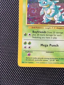 Nidoqueen 12/130 Swirl Holo Base Set 2 Pokemon Card WOTC LP+ - Image 5