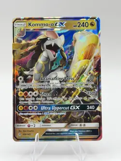 Kommo-o GX - 100/145 - Pokemon Guardians Rising Sun & Moon Ultra Rare Card NM - Image 1
