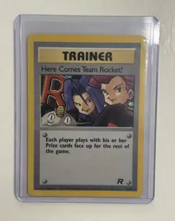 Pokemon Card Here Comes Team Rocket! 15/82 Team Rocket Pokemon Holo Foil - Image 1
