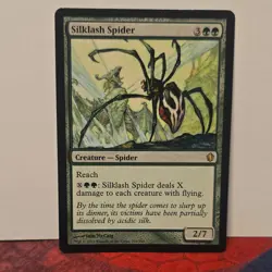 Magic: The Gathering Silklash Spider Creature Rare Green Commander 2013 Regular - Image 1