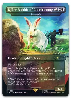 Killer Rabbit of Caerbannog - Kezzerdrix #826 (Foil) NM Secret Lair Drop - Image 1
