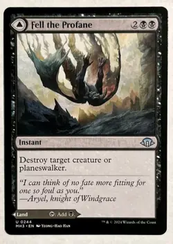 1x MTG Fell the Profane - MH3 MDFC! NM Mint! Ships Fast. - Image 1