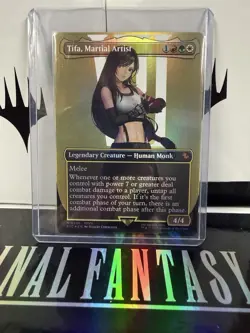 Tifa, Martial Artist FIC #206 Mint Borderless Foil MTG Final Fantasy - Image 1