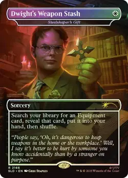 1X NM Dwight's Weapon Stash (Steelshaper's Gift) Foil Secret Lair x The Office - Image 1