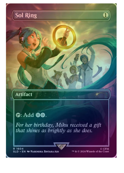 Sol Ring - Hatsune Miku: Digital Sensation Foil Secret Lair MTG - Image 1