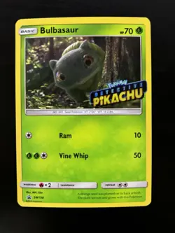 Pokemon TCG - Bulbasaur SM198 Holo - Detective Pikachu Stamped Promo NM/M - Image 1