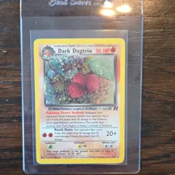 Pokemon Dark Dugtrio 6/82 Team Rocket Holo Rare Unlimited 2000 Stage 1 50 HP - Image 1