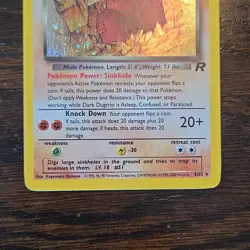 Pokemon Dark Dugtrio 6/82 Team Rocket Holo Rare Unlimited 2000 Stage 1 50 HP - Image 3