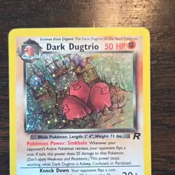 Pokemon Dark Dugtrio 6/82 Team Rocket Holo Rare Unlimited 2000 Stage 1 50 HP - Image 4
