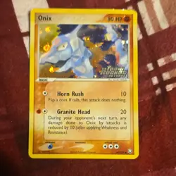 Pokemon Onix 69/109 Team Rocket Returns 80 HP Common Reverse Holo English - Image 1