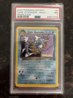 Pokemon Rocket-Holo Dark Gyarados #8 PSA 7 Prerelease 2000 - Image 1