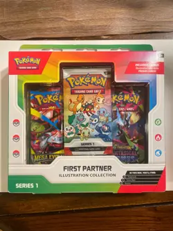 Pokemon TCG First Partner Illustration Collection Series 1 Box New Sealed - Image 1