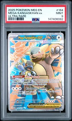 2025 POKEMON MEG EN-MEGA EVOLUTION ULTRA RARE #164 MEGA KANGASKHAN EX PSA 9 - Image 1