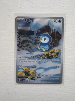 Pokemon TCG: Piplup - Illustration Rare Holo ME02: Phantasmal Flames 098/094 NM - Image 1