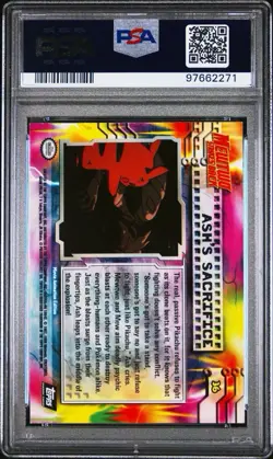 1999 TOPPS POKEMON THE MOVIE EDT ASH'S SACRIFICE-FOILMOVIE EDITION #36 - PSA 5 - Image 2