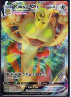 2020 POKEMON MEOWTH VMAX (SWSH005) & MEOWTH V (SWSH004) HOLO PROMO -NM/M - Image 2