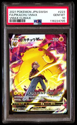 PSA 10 Pikachu Vmax 223 Pokemon Sword & Shield Climax Japanese 2021 - Image 1