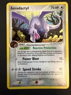 Pokemon TCG Aerodactyl 1/92 EX Legend Maker Holo Rare - Image 1