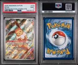 EEVEE 2025 POKEMON PRISMATIC EVOLUTIONS ETB BLACK STAR PROMO #173 PSA 9 - Image 3