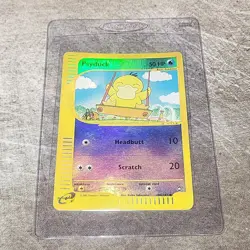 Pokemon Psyduck Aquaplois Holo 104/147 TCG 2002 Holo Basic Water Keiko Fukuyama - Image 1