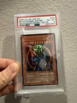 PSA 8 2004 Yugioh Black Luster Soldier - Envoy of the Beginning 1st Ed IOC-025 - Image 1