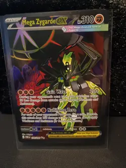 Mega Zygarde Ex Pokemon Card Me03:Perfect order #104/088 Full Art Ultra Rare - Image 1