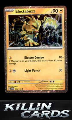 Electabuzz - 125/165 (Cosmos Holo) 125/165 Pokemon Promo Miscellaneous Cards & P - Image 1