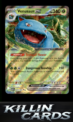 Venusaur ex - 003/165 003/165 Pokemon Double Rare SV: Scarlet & Violet 151 Card - Image 1