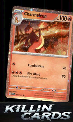 Charmeleon - 005/165 (Cosmos Holo) 005/165 Pokemon Promo Miscellaneous Cards & P - Image 1