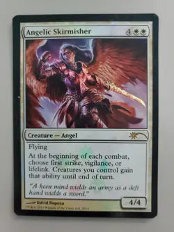 MTG Angelic Skirmisher Media Promos Foil Rare - Image 1