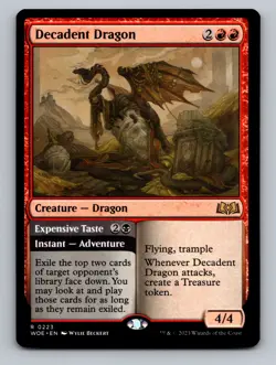 Decadent Dragon R Wilds of Eldraine 223 NM - Image 1