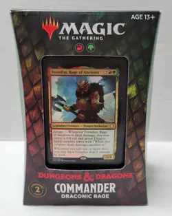 MTG Draconic Rage Commander Deck Sealed Dungeons & Dragons Forgotten Realms - Image 1