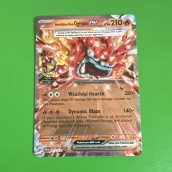Pokemon Hearthflame Mask Ogerpon ex 017/131 Prismatic Evolutions Rare Holo 210H… - Image 1