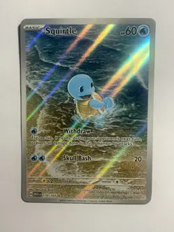 2023 Pokemon SQUIRTLE #170/165 Scarlet & Violet 151 Illustration Rare English - Image 1