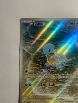2023 Pokemon SQUIRTLE #170/165 Scarlet & Violet 151 Illustration Rare English - Image 5