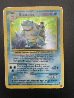 Blastoise 2/102 Base Set Holo Pokemon Card *99p No Reserve* - Image 1