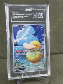 2026 POKEMON EN ASCENDED HEROES ILLUSTRATION RARE 226/217 PSYDUCK TAG 10 GEM - Image 4