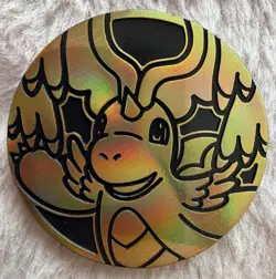 Pokemon TCG Dragonite Flip Coin Gold/ Black - Image 1