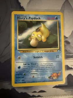 Misty's Psyduck Gym Heroes 54/132 Regular Non Holo Pokemon - Image 1
