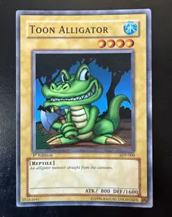 Yu-Gi-Oh! TCG Toon Alligator Pegasus SDP-009 1st Edition Common - Image 1
