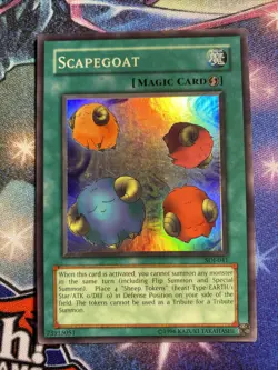 (AA) FREE SHIPPING Scapegoat SDJ-041 Super Rare Unlimited Yu-Gi-Oh! LP - Image 1