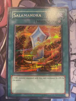 (LTV) YuGiOh Salamandra DDS-006 (SECRET RARE) (Moderately Played) - Image 1