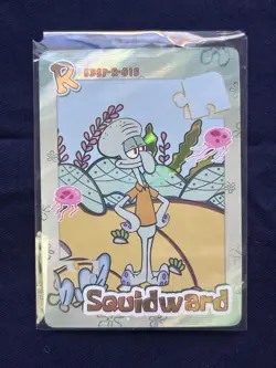 KAYOU Squidward SpongeBob Trading Card TCG R 015 - Image 1