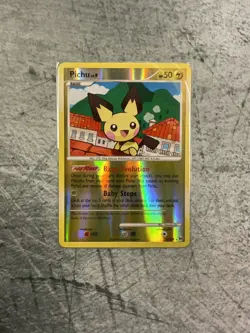 Pichu Reverse Holo Rare Pokemon Card 25/99 Arceus 2009 LP - Image 1