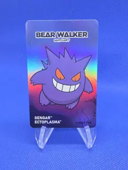 Pokemon Center x Bear Walker Gengar Ectoplasma Card 1165/1250 Surface Wear LP - Image 1